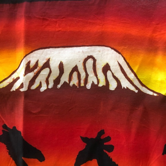 Batik Fabric Panel Wall Hanging Art Safari 40x24 - Picture 2 of 8